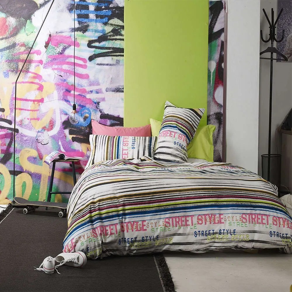 Σεντόνια Παιδικά Σετ 3τμχ Loop P1 Black Bassetti Μονό 160x280cm 100% Cotton