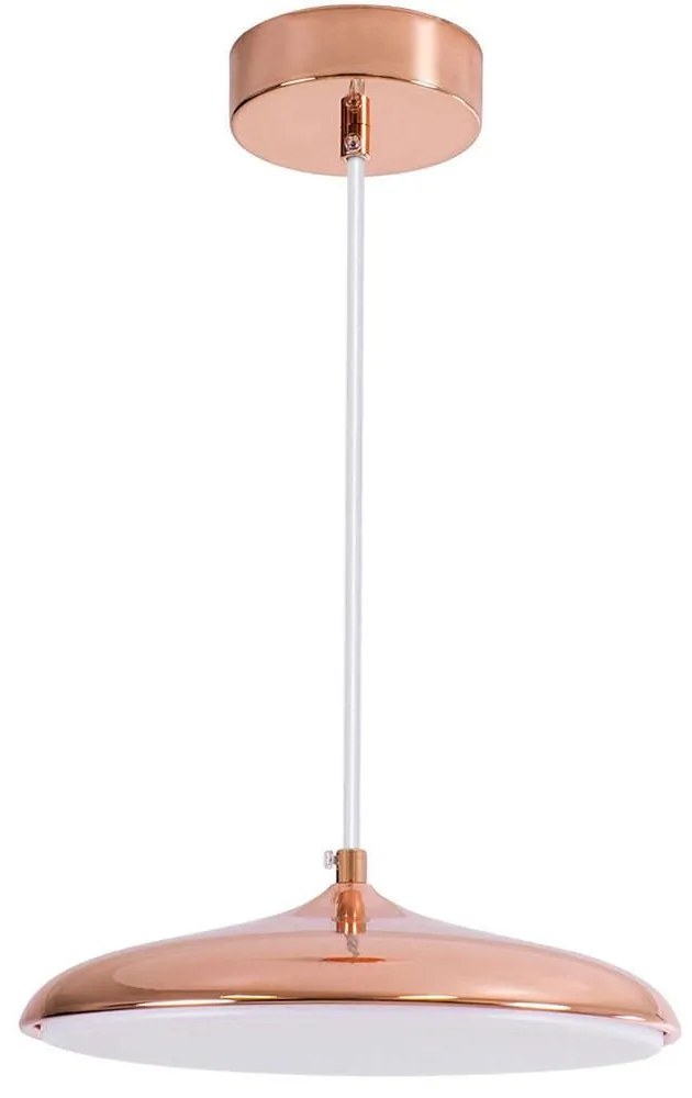 Φωτιστικό Οροφής Baron 61253 Φ25x8cm Led 1440lm 12W Bronze Globostar