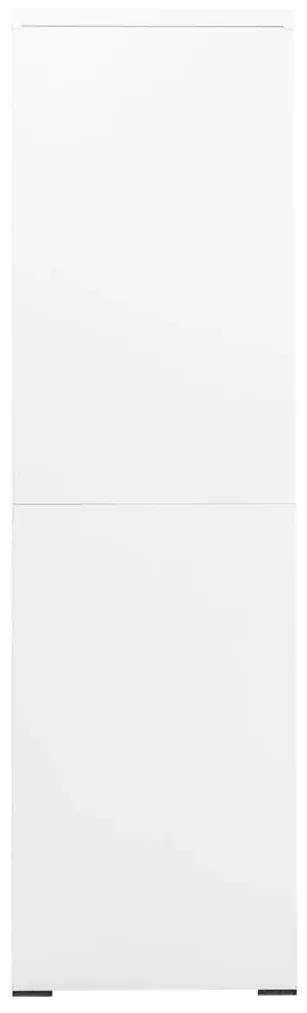 Αρχειοθήκη Λευκή 90 x 46 x 164 εκ. από Ατσάλι - Λευκό