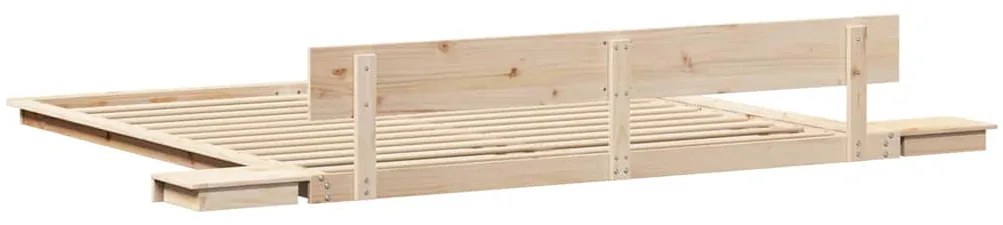 vidaXL Σκελετός Κρεβατιού Καφέ 200 x 200 cm ξύλο