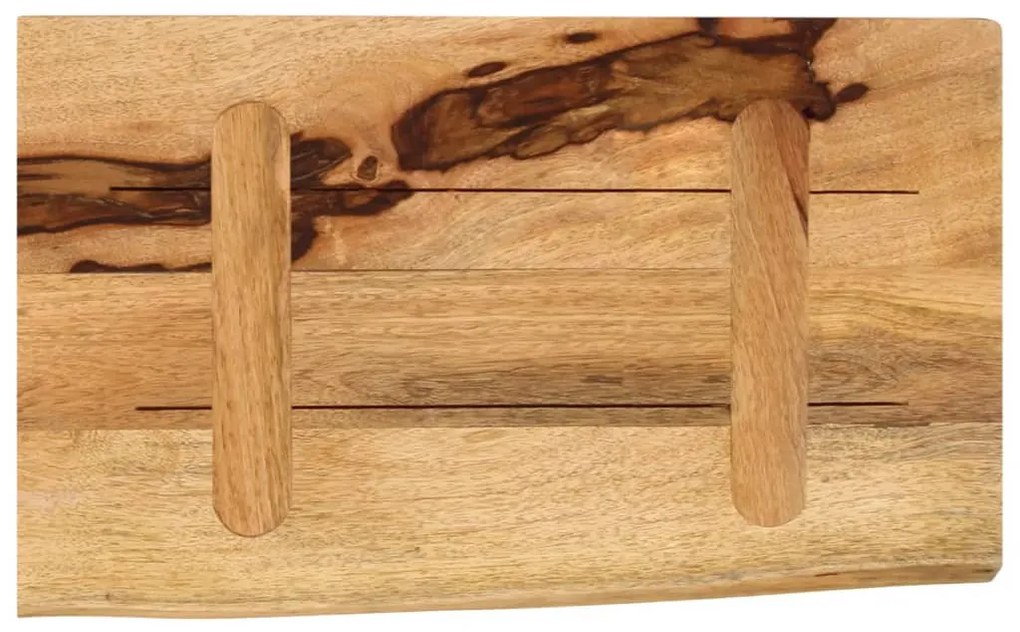 vidaXL Επιφάνεια Τραπεζιού 40x20x3,8 εκ. Live Edge Μασίφ Ξύλο Μάνγκο