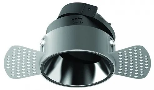 Downlight Οροφής Trimless GU10 10W IP20 Ασπρόμαυρο S127 Zambelis-S127-Μαύρο-Λευκό S127