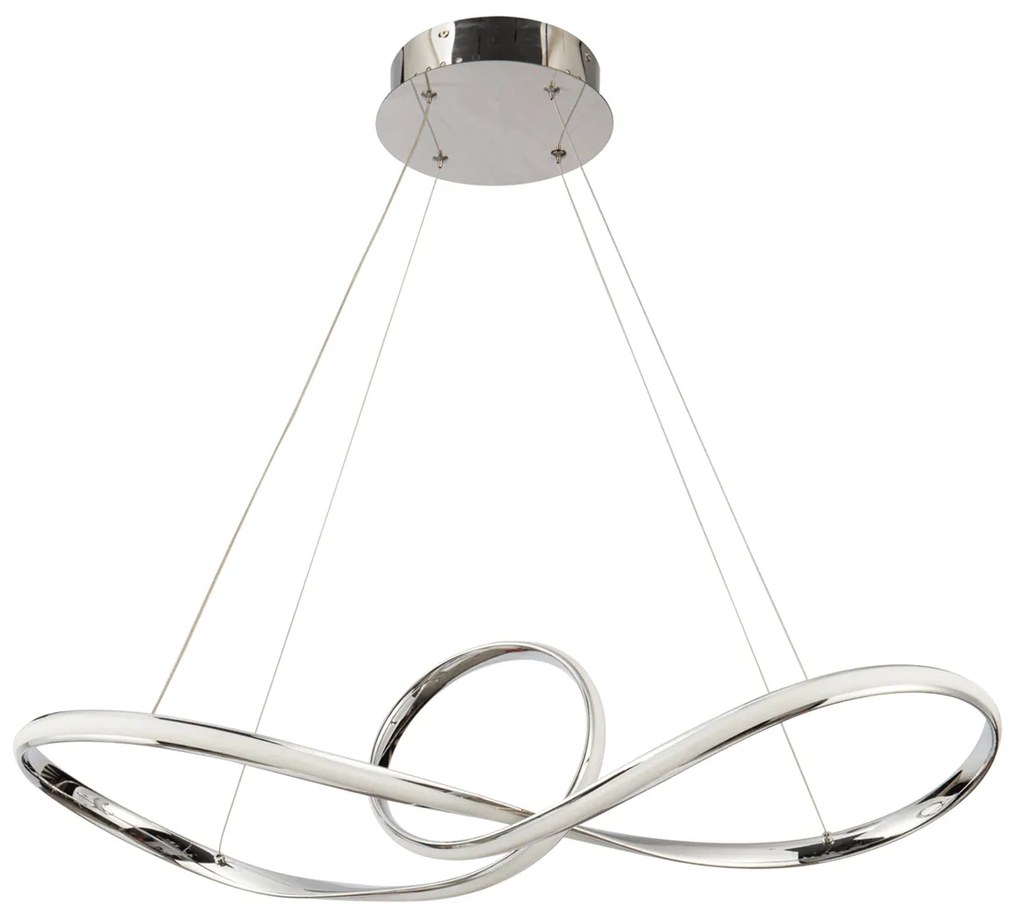 Φωτιστικό Οροφής LED Dimmable Homelighting Malbera 77-8126 Chrome