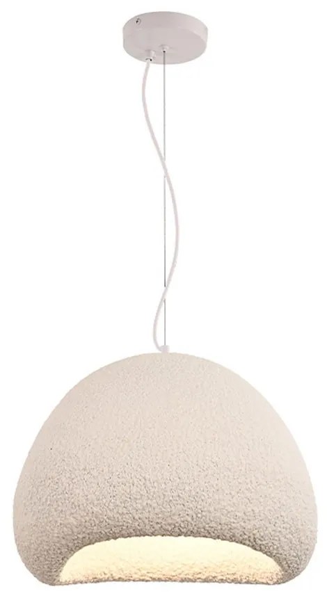 Φωτιστικό Οροφής Κρεμαστό 4067-D 1xE27 D30cm Off White Inlight