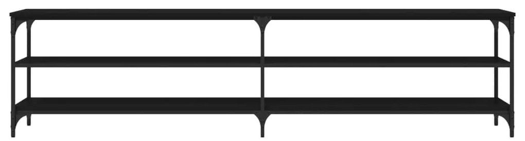 vidaXL Έπιπλο Τηλεόρασης Μαύρο 200x30x50 εκ. Επεξεργ. Ξύλο / Μέταλλο