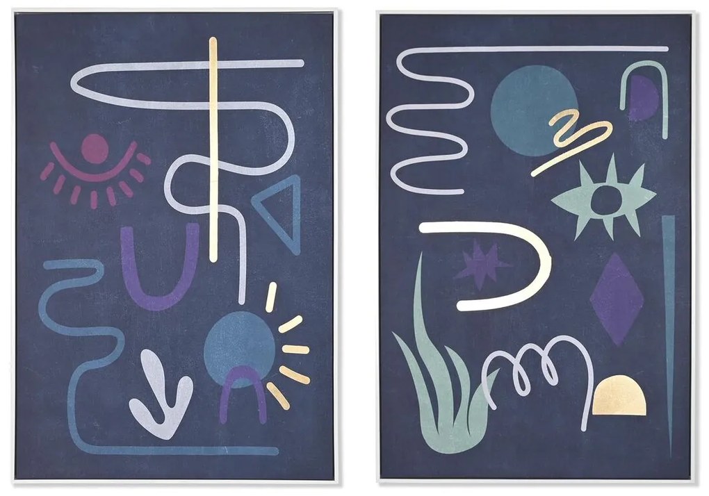Καμβάς DKD Home Decor πολυστερίνη Καμβάς 83 x 4,5 x 122,5 cm