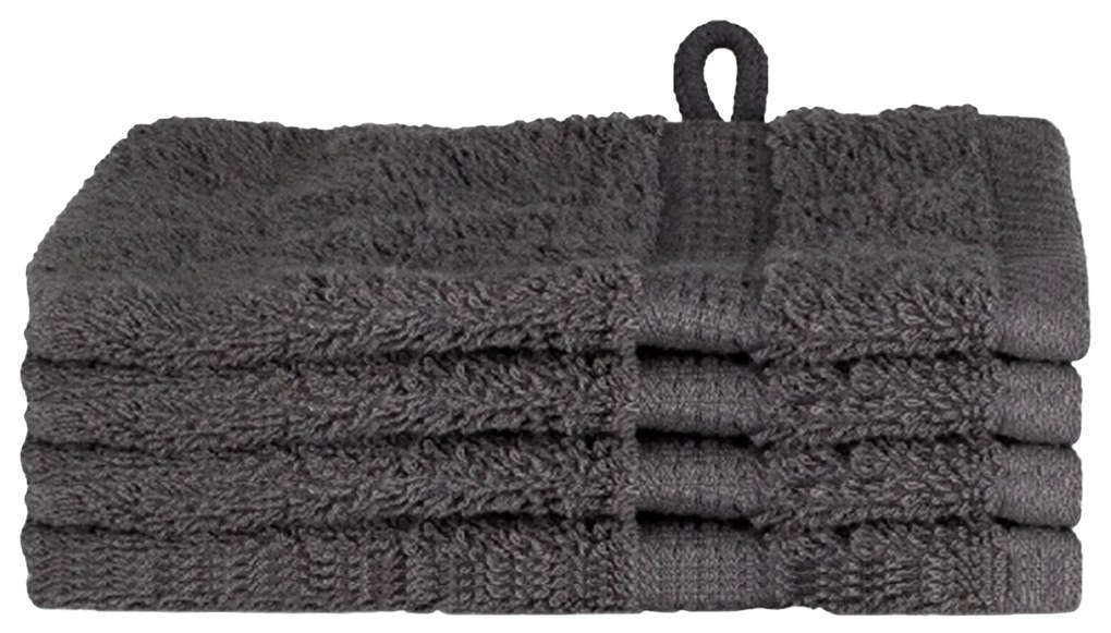 vidaXL Πετσέτες 4 pcs Ανθρακί 15 x 21 cm Βαμβάκι