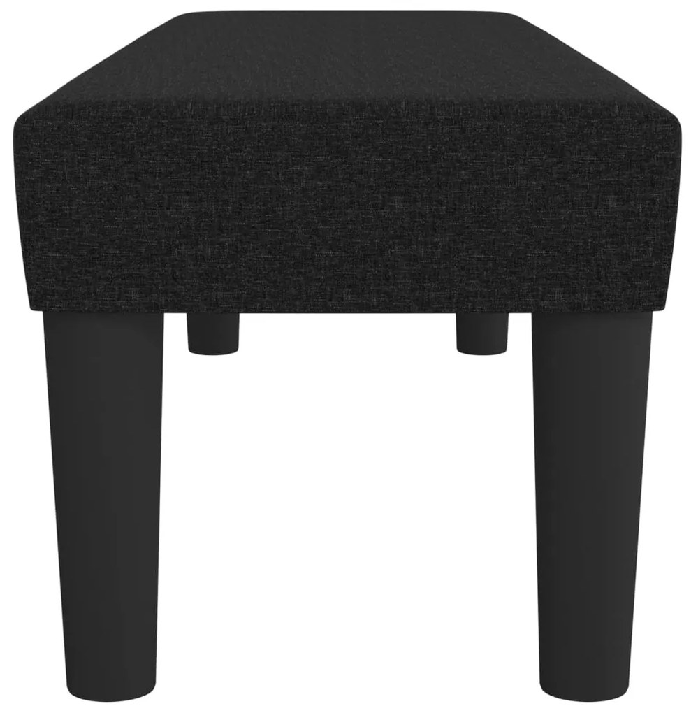 vidaXL Πάγκος Μαύρος 100x30x30 εκ. Υφασμάτινος