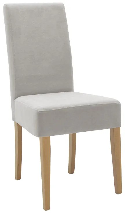 Καρέκλα Ditta pakoworld ύφασμα γκρι-πόδι sonoma 44x56x96εκ