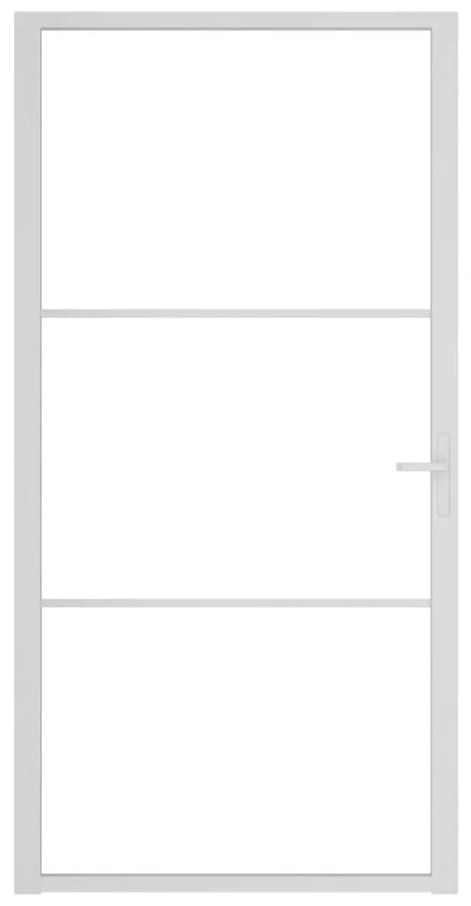 Εσωτερική Πόρτα 102,5x201,5 εκ. Λευκή ESG Γυαλί και Αλουμίνιο - Λευκό