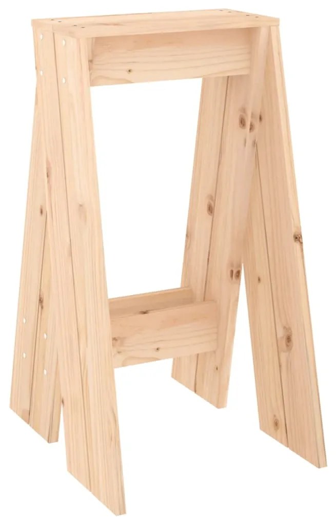 vidaXL Σκαμπό 2 τεμ. 40 x 40 x 75 εκ. από Μασίφ Ξύλο Πεύκου