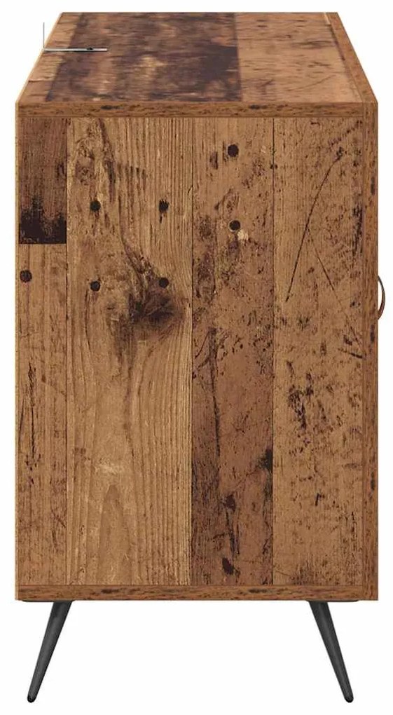 vidaXL Πλαϊνό γραφείο Παλιό Ξύλο 100 x 36 x 60 εκ. Επεξεργασμένο ξύλο