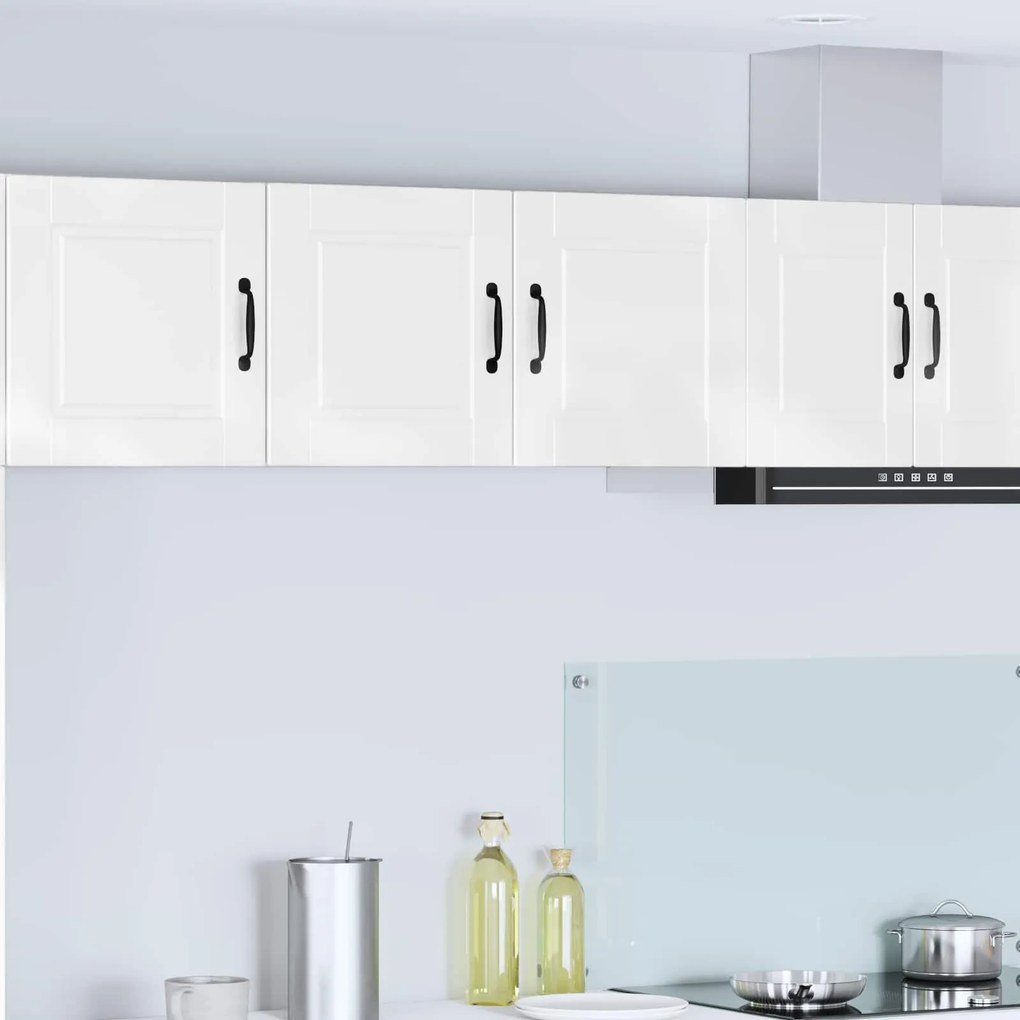 Ντουλάπα Κουζίνας με ράφι Υψηλής γυαλάδας λευκό 80 x 31 x 40 εκ