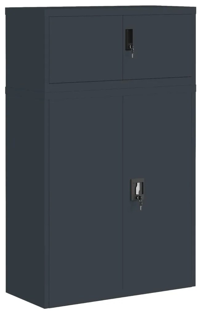 vidaXL Αρχειοθήκη Ανθρακί 90 x 40 x 145 εκ. Ατσάλινη