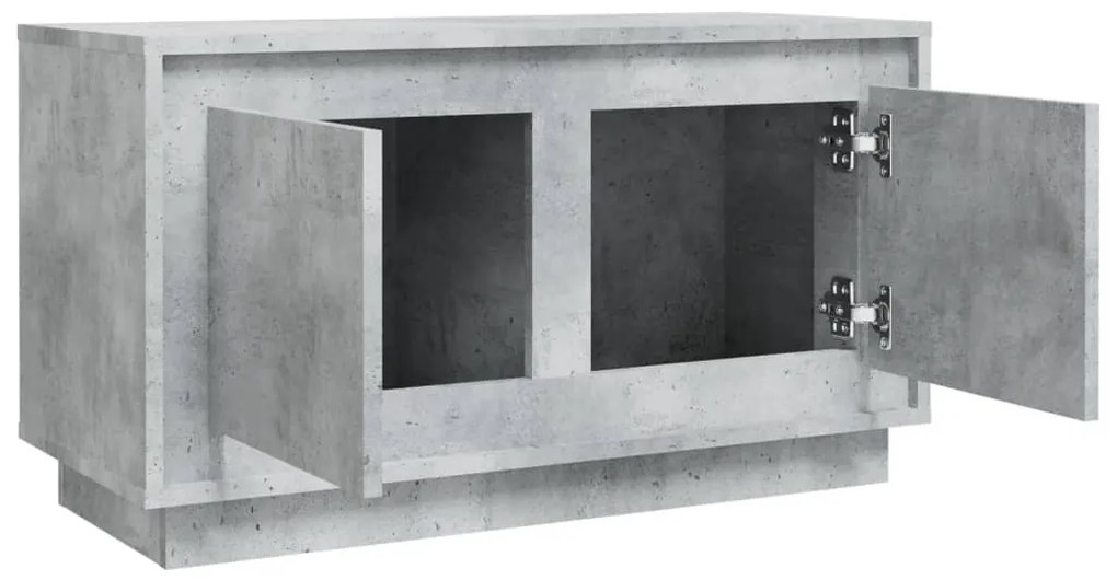 vidaXL Έπιπλο Τηλεόρασης Γκρι Σκυρ. 80x35x45 εκ. Επεξ. Ξύλο