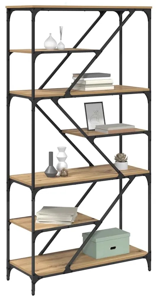 vidaXL Ράφι Βιβλίων Artisan Oak 91 x 36 x 176 εκ Επεξεργασμένο ξύλο