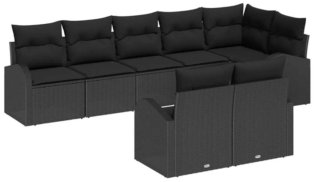 vidaXL Σετ Καναπέ Κήπου 8 pcs 289 x 124 x 85 εκ. Πολυ ράταν