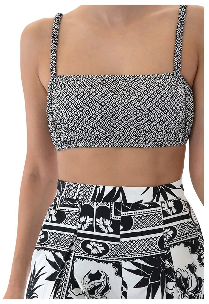 Μπλουζάκια με μακριά μανίκια Matchbox  PRINTED BUSTIER TOP WOMEN