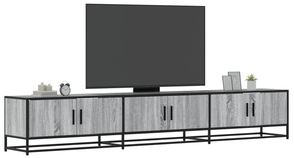 vidaXL Έπιπλο Τηλεόρασης Γκρι Sonoma 240x35x41 εκ. από Επεξεργ. Ξύλο