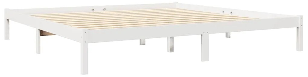 vidaXL Κρεβάτι Βιβλιοθήκη Χωρίς Στρώμα 200x200 εκ Μασίφ Ξύλο Πεύκου