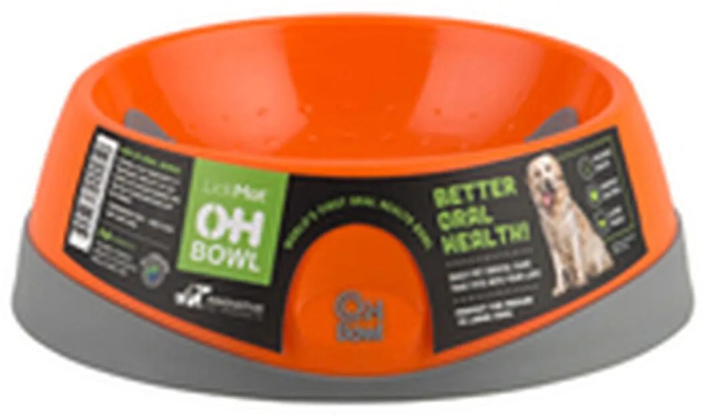 Ταΐστρα σκύλων Lickimat Oh Bowl Πορτοκαλί