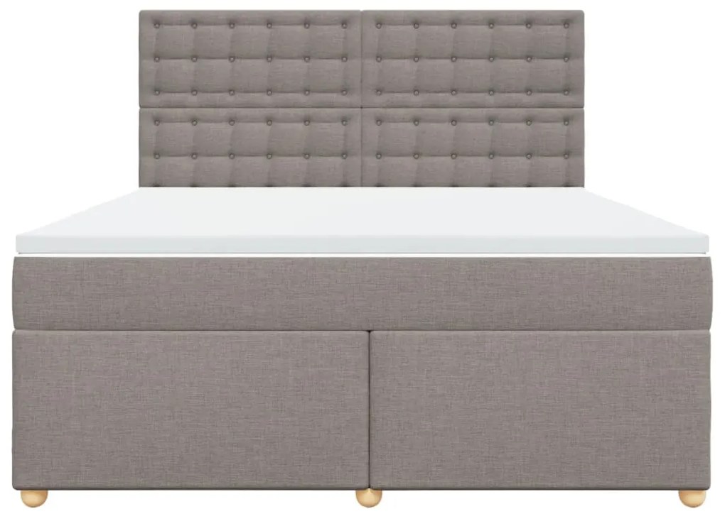 ΚΡΕΒΑΤΙ BOXSPRING ΜΕ ΣΤΡΩΜΑ TAUPE 180X200 ΕΚ. ΥΦΑΣΜΑΤΙΝΟ 3291377