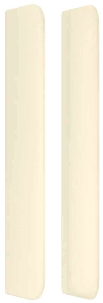 vidaXL Κεφαλάρι με Πτερύγια Κρεμ 147x16x118/128 εκ. Συνθετικό Δέρμα