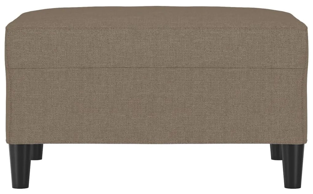 Υποπόδιο Taupe 70 x 55 x 41 εκ. Υφασμάτινο - Μπεζ-Γκρι