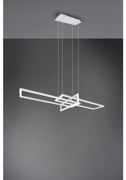 Κρεμαστό Φωτιστικό Οροφής LED 34W Λευκό Switch Dimmer 4000K Salinas 320310331 Trio Lighting-320310331-Λευκό 320310331