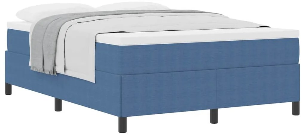 vidaXL Σκελετός Κρεβατιού Μπλε 160 x 200 cm Βελούδο