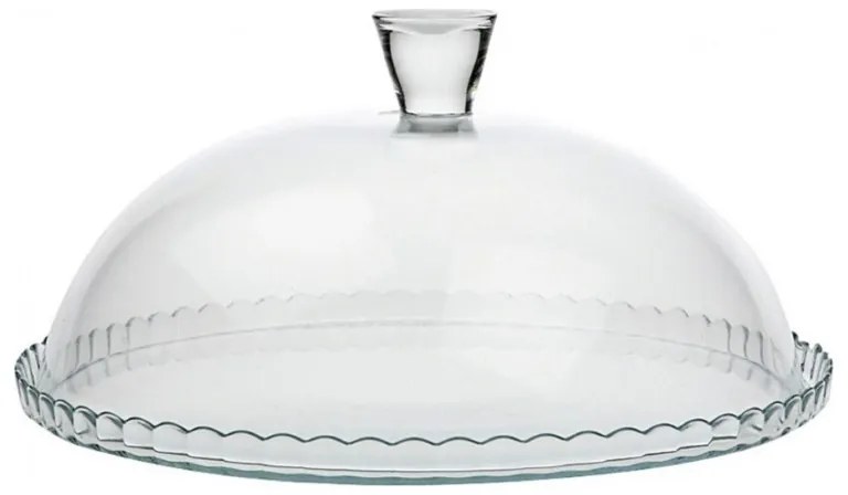 Click Τουρτιέρα Pasabahce Γυάλινη Φ32x11cm Διάφανη 6-60-672-0034