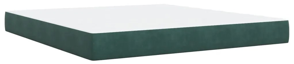 ΚΡΕΒΑΤΙ BOXSPRING ΜΕ ΣΤΡΩΜΑ ΣΚΟΥΡΟ ΠΡΑΣΙΝΟ 180X200ΕΚ. ΒΕΛΟΥΔΙΝΟ 3292403