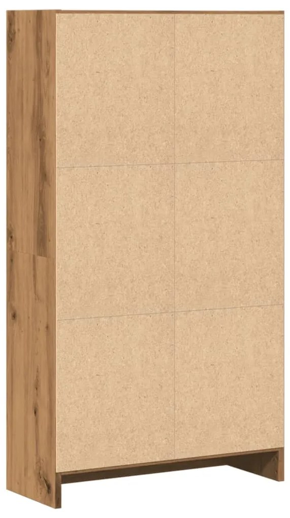 vidaXL Βιβλιοθήκη Αρτισιανή Δρυς 60x24x109 εκ. από Επεξεργασμένο Ξύλο