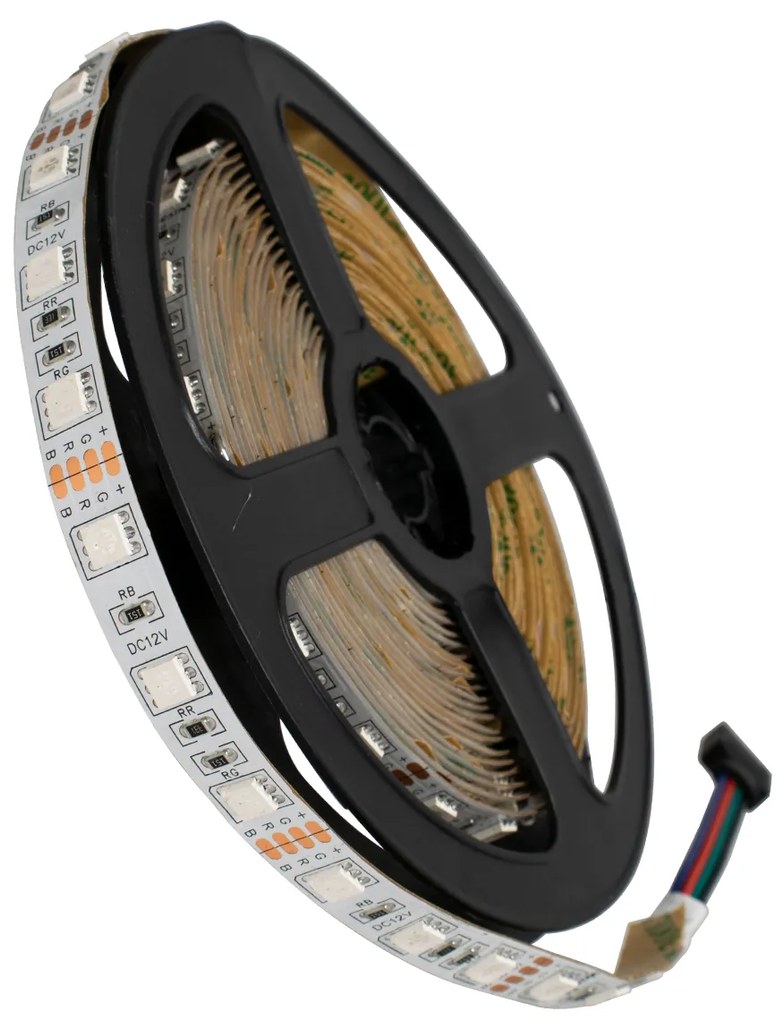 GloboStar® 70029 Ταινία LED SMD 5050 5m 14.4W/m 60LED/m 1454 lm/m 120° DC 12V IP20 RGB - 5 Χρόνια Εγγύηση