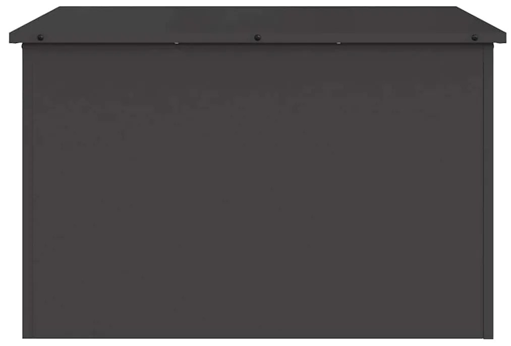 vidaXL Κουτί αποθήκευσης εξωτερικών χώρων Μαύρο 80 x 50,5 x 50 εκ.