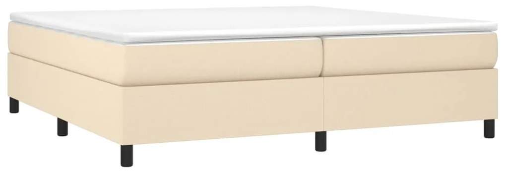 ΚΡΕΒΑΤΙ BOXSPRING ΜΕ ΣΤΡΩΜΑ ΚΡΕΜ 200X200 ΕΚ. ΥΦΑΣΜΑΤΙΝΟ 3144452