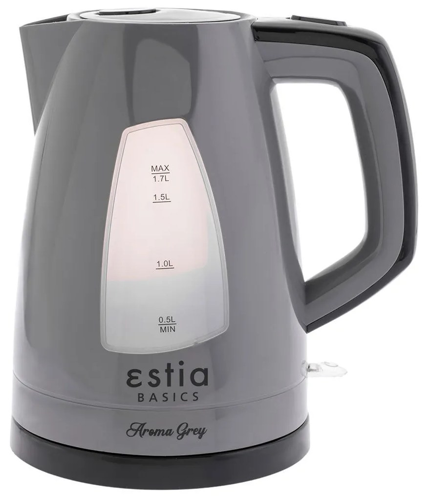 Βραστήρας Γκρι  Πλαστικό 2200w 1,7lt Estia Home Art Aroma Grey 06-10089