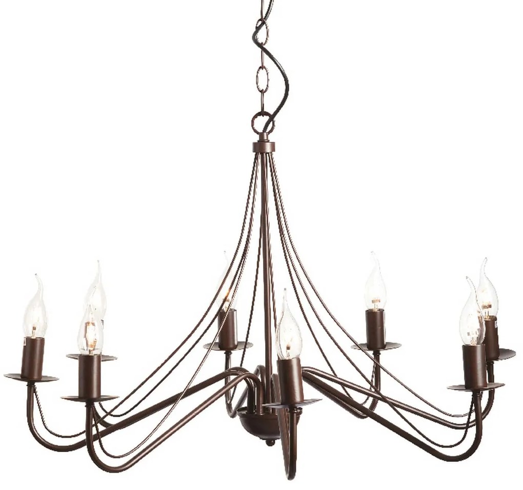 Φωτιστικό Οροφής Elegant DLA0018 Brown Metal