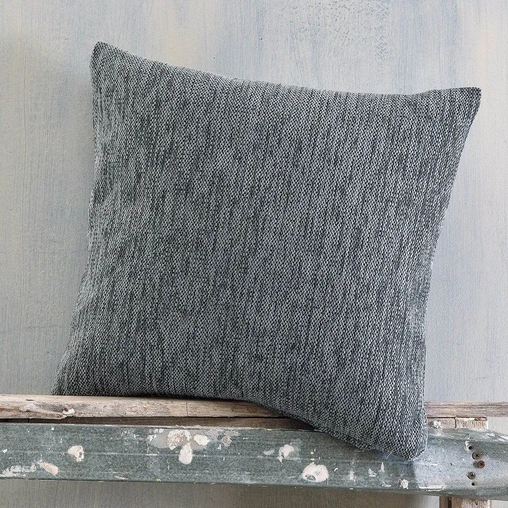 Μαξιλαροθήκη Διακοσμητική Essie Dark Grey Ρυθμός 40Χ40 Chenille,Cotton,Polyester