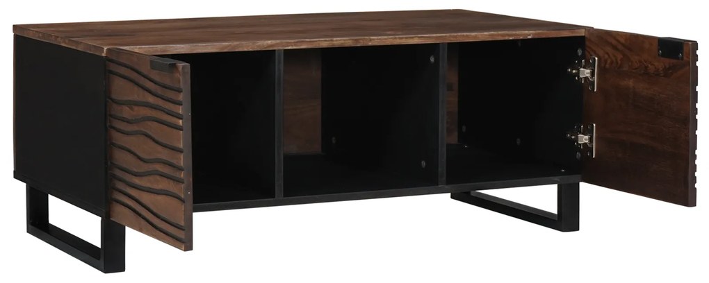 vidaXL Τραπέζι σαλονιού - 100x54x40 εκ., από μασίφ και κατασκευασμένο ξύλο.