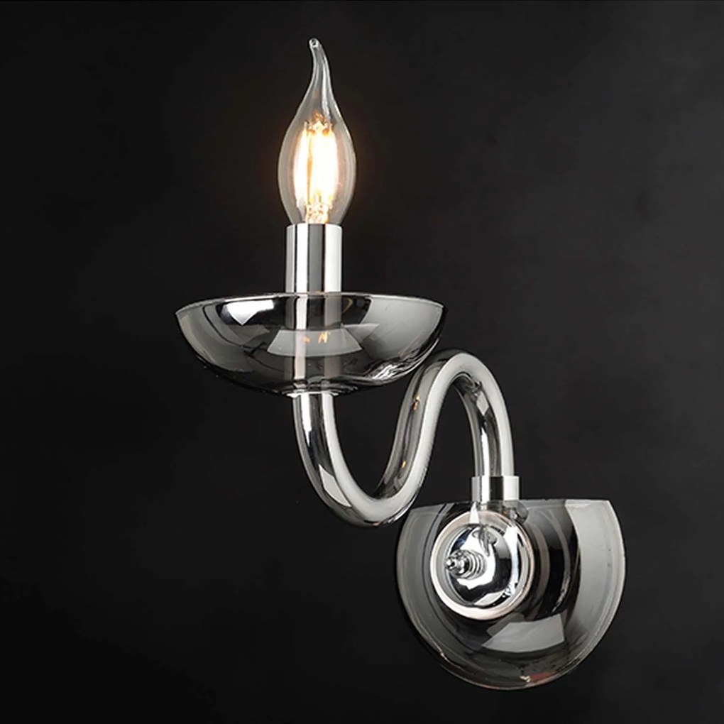 Φωτιστικό Τοίχου BLK82181WSGC Fume Crystal, Metal