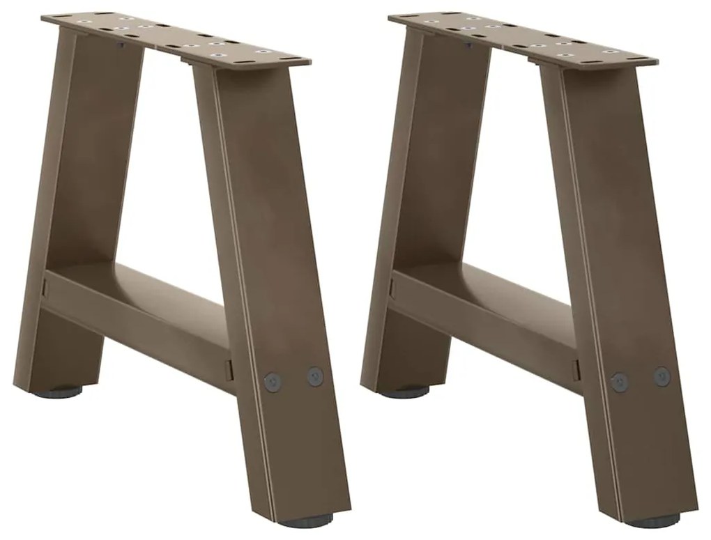 vidaXL Πόδια Τραπεζιού Σαλονιού Σχήματος Α 2 τεμ. 40x(30-31) εκ. Ατσάλι