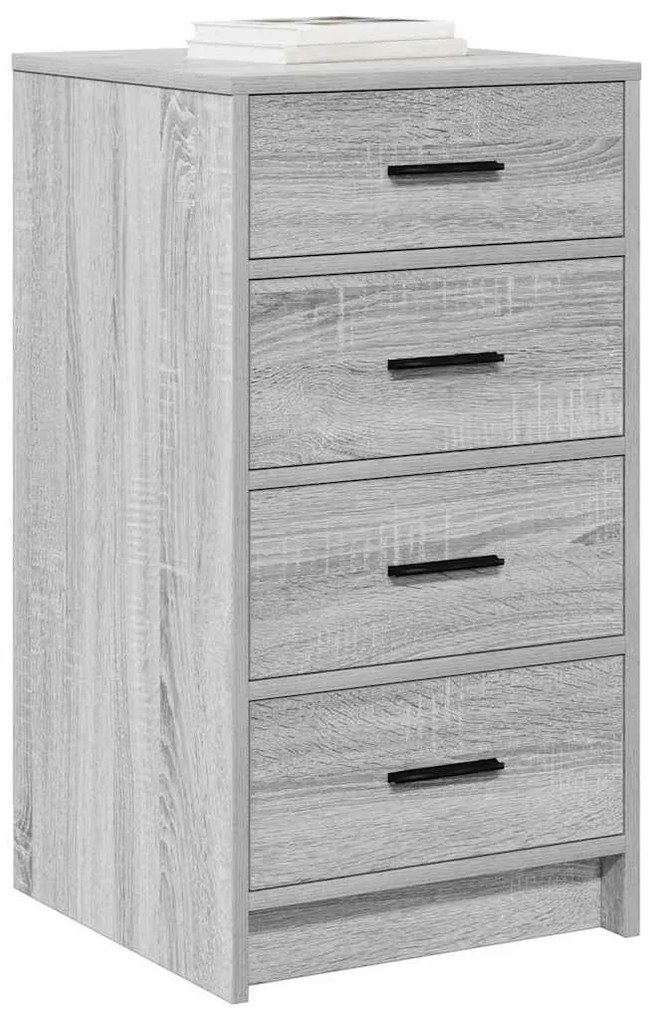vidaXL Πλαϊνό γραφείο Γκρι sonoma 40 x 41 x 75 εκ Επεξεργασμένο ξύλο