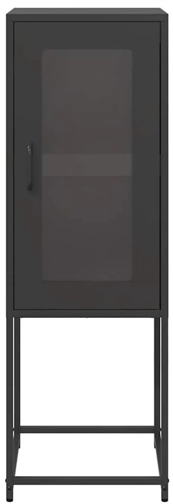 Sideboard Μαύρο 36x39x107 cm από χάλυβα ψυχρής έλασης - Μαύρο
