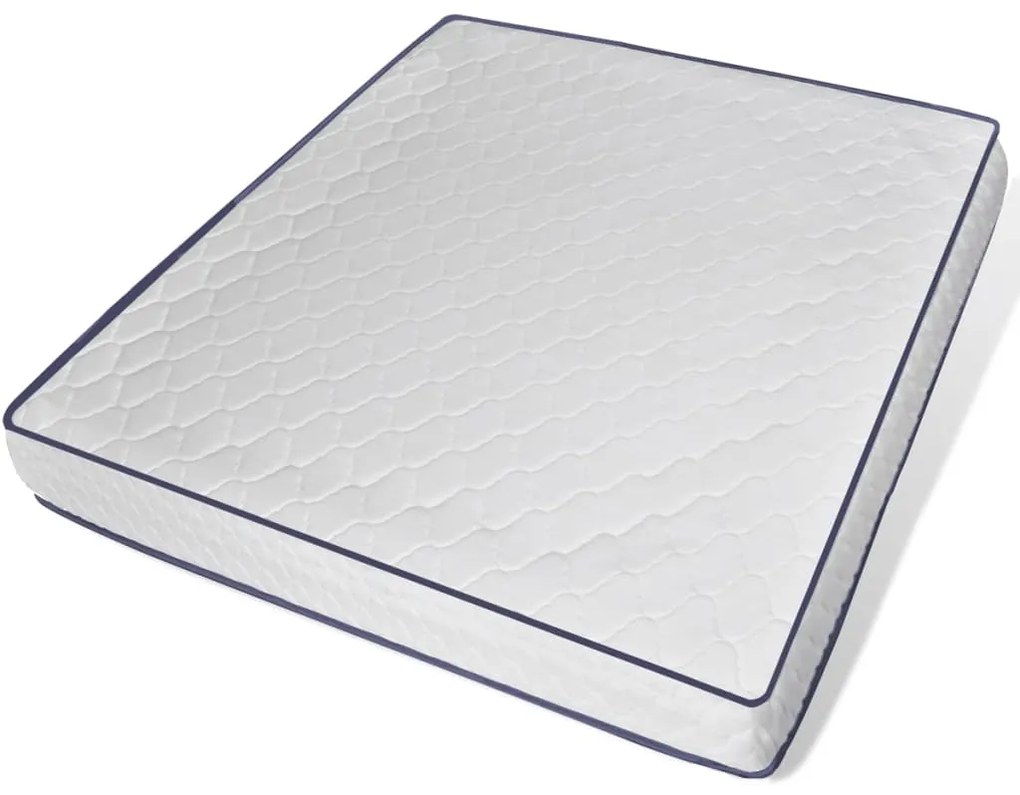 vidaXL Κρεβάτι Μαύρο 180 x 200 εκ. Δερματίνη με Στρώμα Αφρού Μνήμης