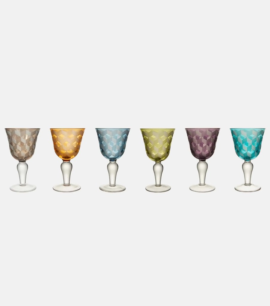 Wine Glass POLS POTTEN σετ 6 τεμαχίων σε διάφορα χρώμματα 140-230-111-000M