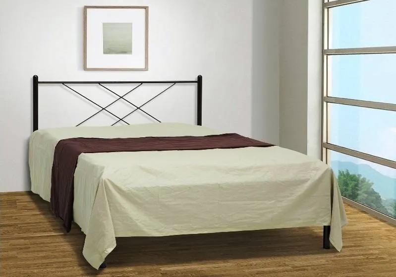 Κρεβάτι ΚΑΡΕ 1 για στρώμα 140χ190 διπλό με επιλογή χρώματος