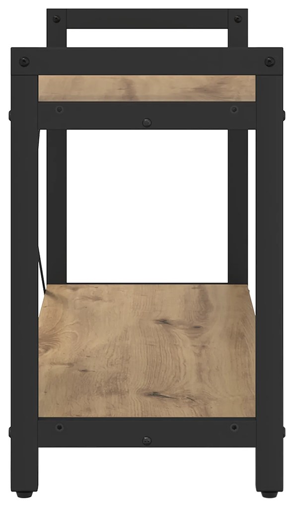 vidaXL Βιβλιοθήκη artisan δρυς 80 x 30 x 48.5 εκ Επεξεργασμένο ξύλο