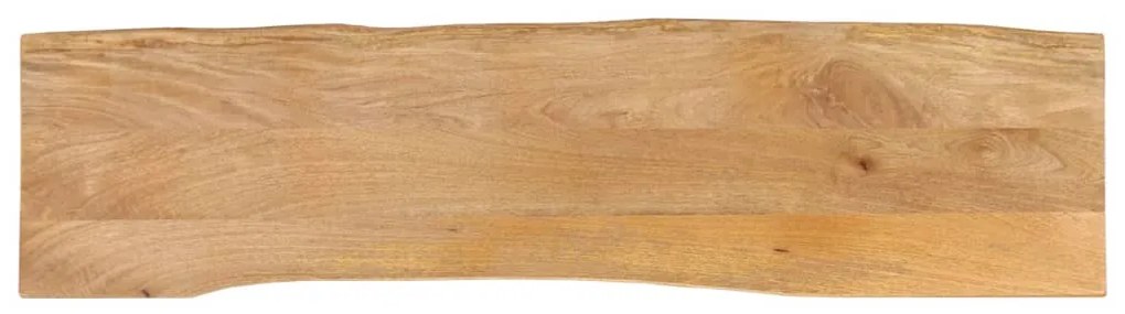 vidaXL Επιφάνεια Τραπεζιού 180x40x2,5 εκ. Live Edge Μασίφ Ξύλο Μάνγκο