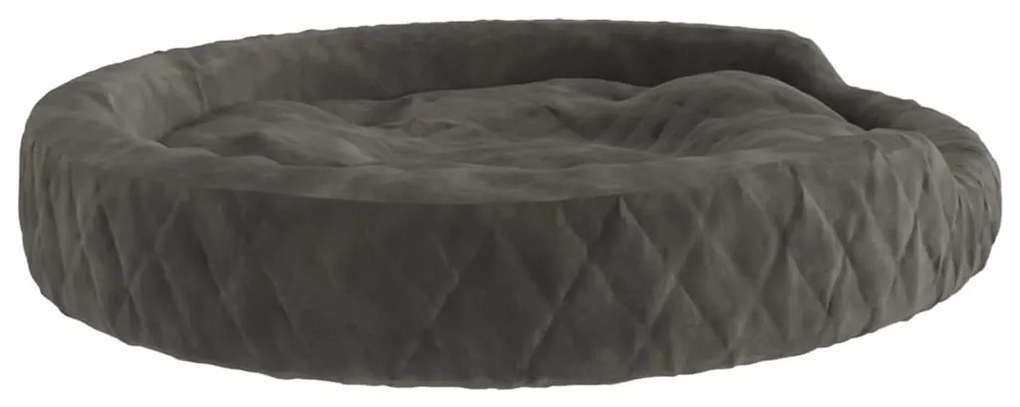 vidaXL Κρεβάτι Σκύλου Σκούρο Γκρι 70 x 55 x 23 εκ. Βελουτέ